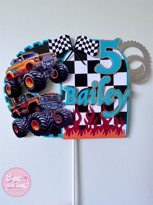 Monster Truck Cake Topper