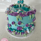 Fairy Garden Heart Cake