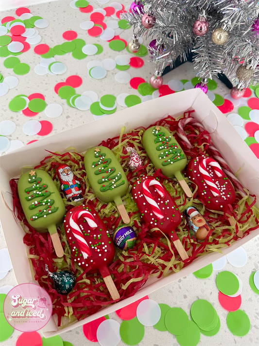 Christmas Cakesicles