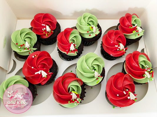 Christmas Mini Cupcakes