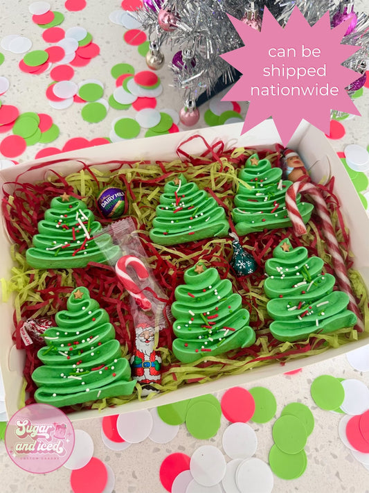 Christmas Tree Meringue Gift Box