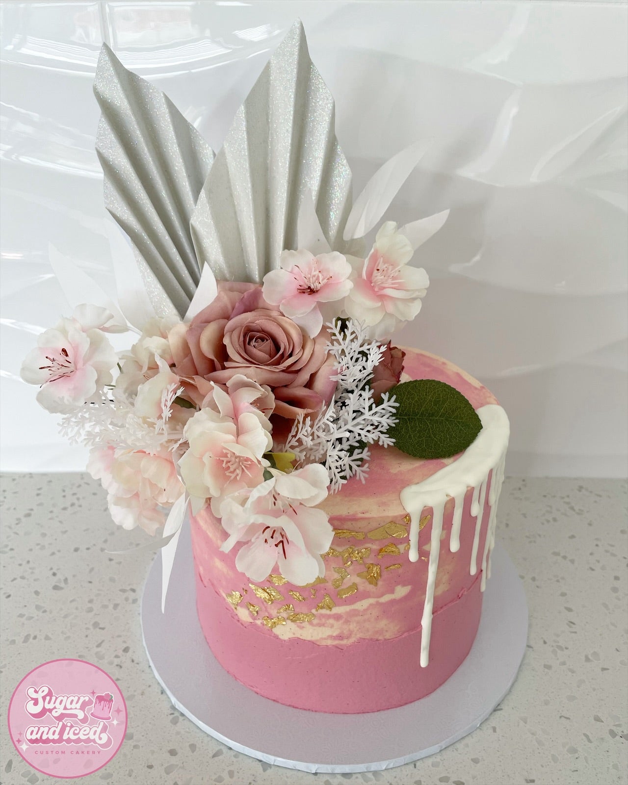 Floral Drip Cake