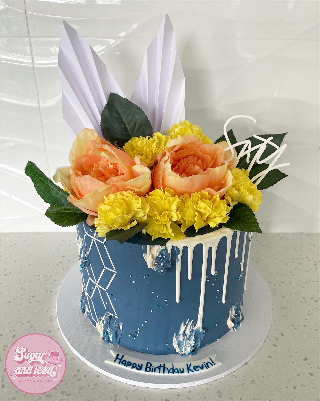 Floral Drip Cake