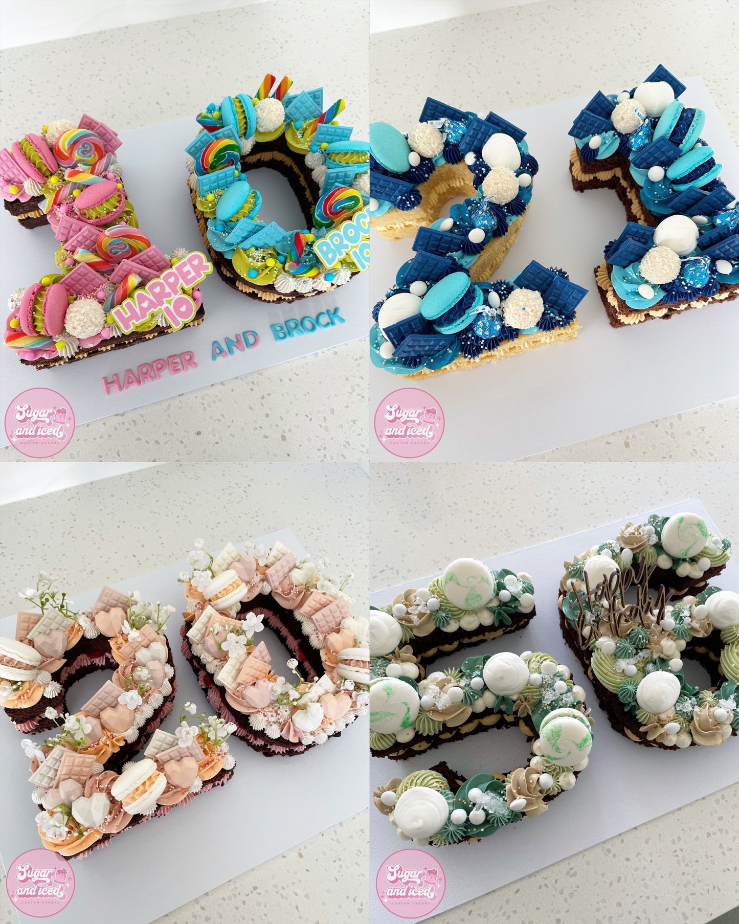 Custom Letter/Number Cake