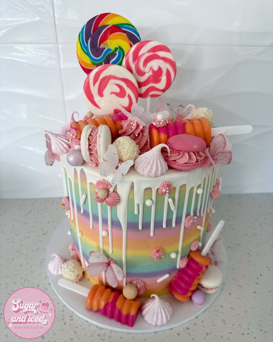 Rainbow Overload Drip Cake