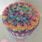 Rainbow Swirl Drip Cake