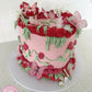 Fairy Garden Heart Cake