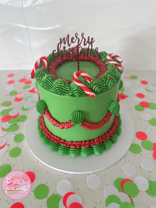 Vintage Christmas Cake