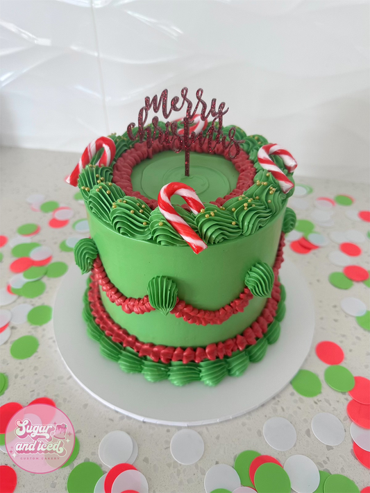 Vintage Christmas Cake