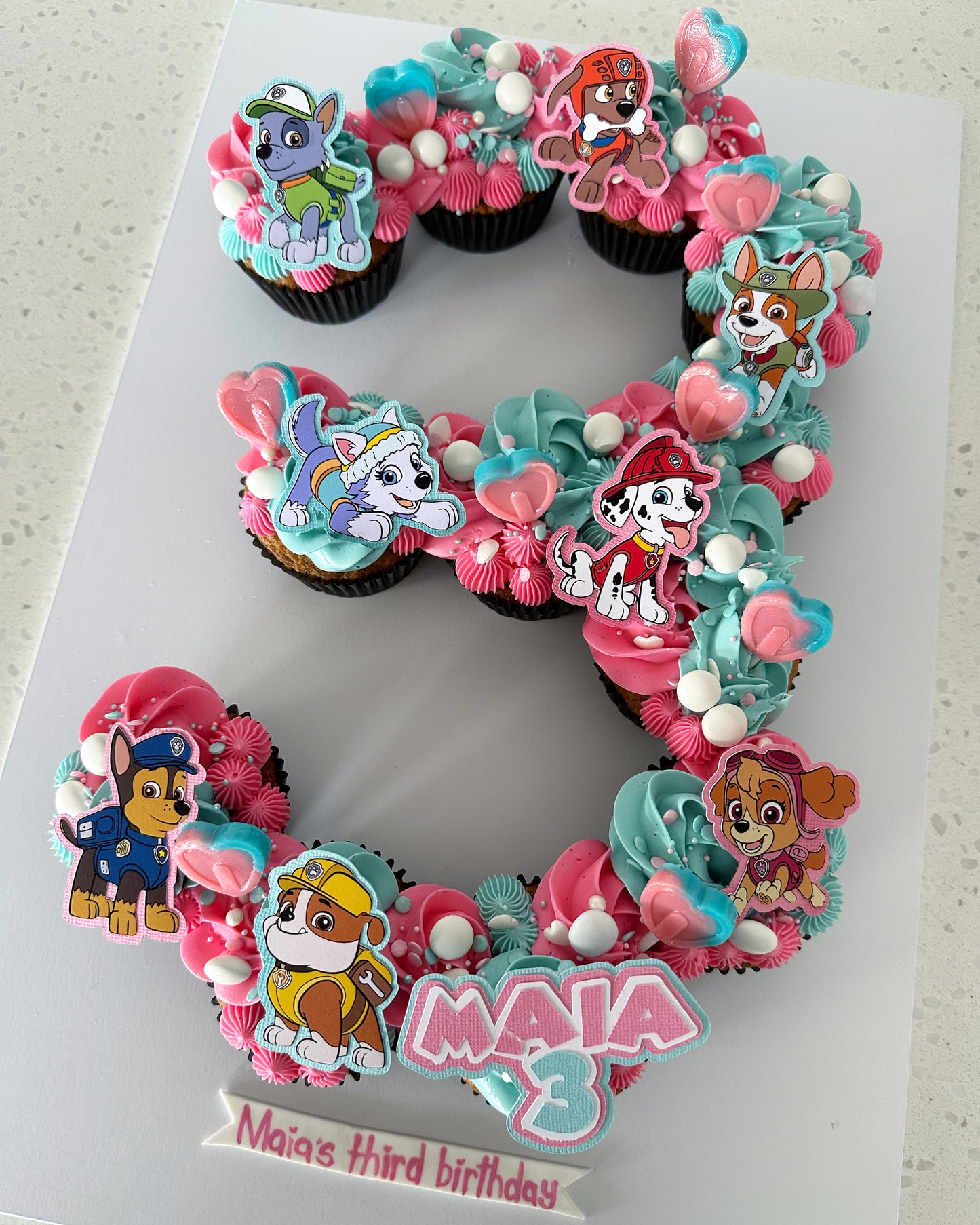 Custom Cupcake Letter/Number Pullapart